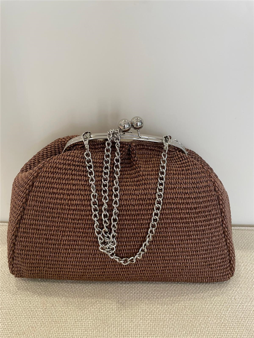 Borsa Pasticcino In Rafia Grande Con Tracolla Lung.34cm H24cm - Divisione Chickster's cod. M3544 main:sha1=02461daeb6d88d32ccc1956b8a34483fe04186ec