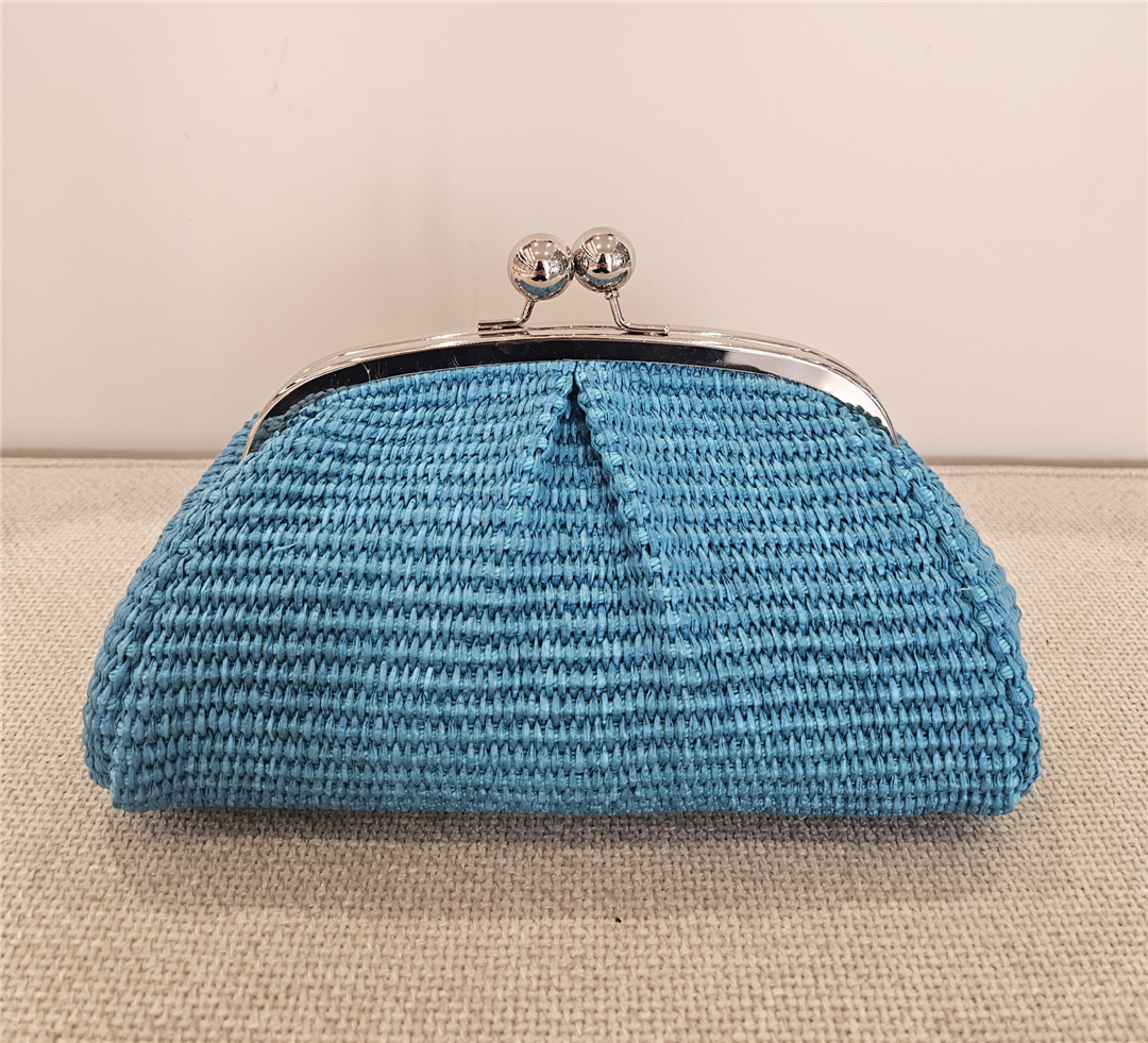 Borsa Pasticcino In Rafia Piccola Con Tracolla Lung. 24cm H 13cm - Divisione Chickster's cod. M3545 main:sha1=e1c99c40ae773588286aa1725e0c20ea90ce56a9