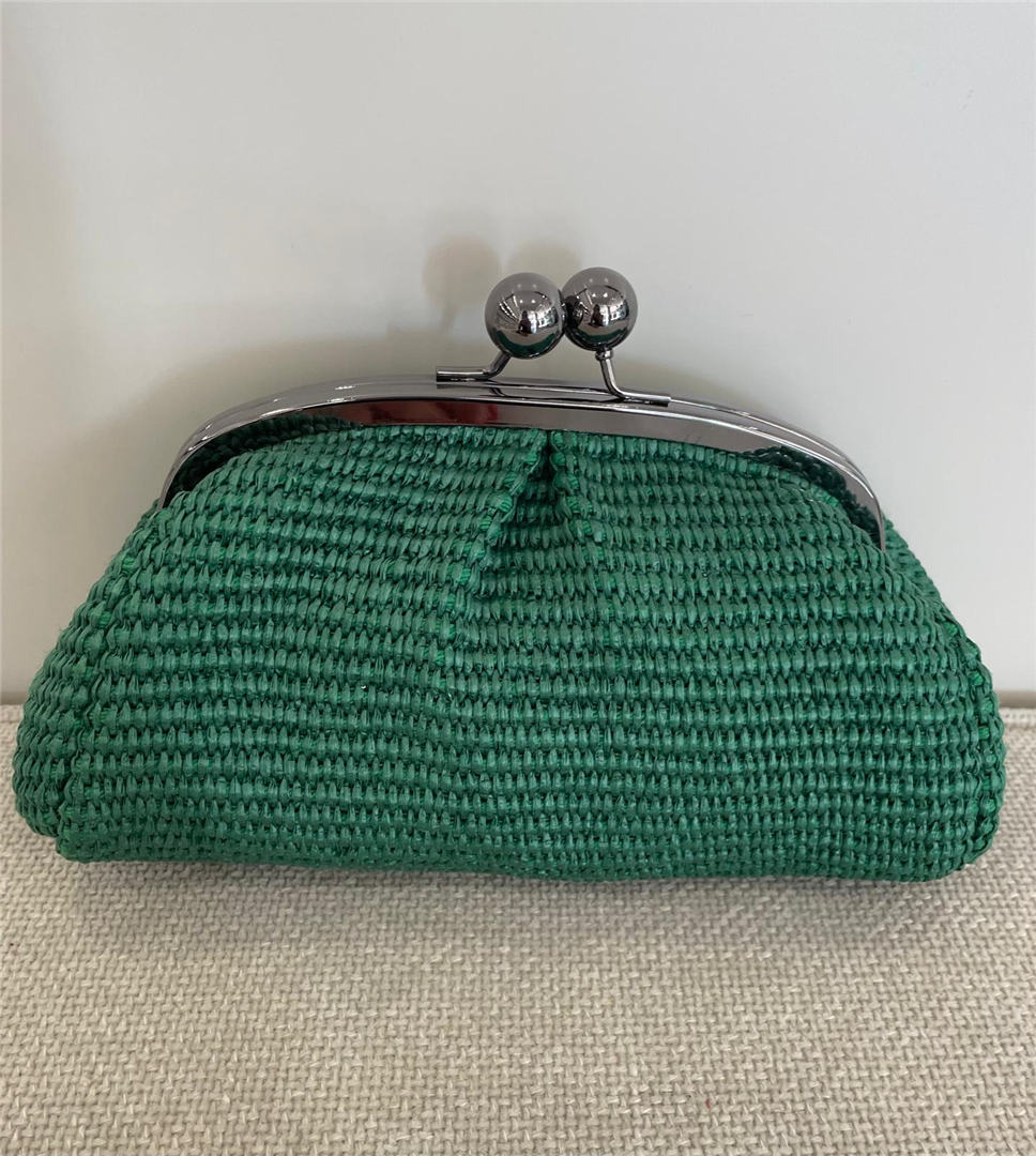 Borsa Pasticcino In Rafia Piccola Con Tracolla Lung. 24cm H 13cm - Divisione Chickster's cod. M3545 main:sha1=af2e27dc5588be0d1eab1f79973054d81d75680e