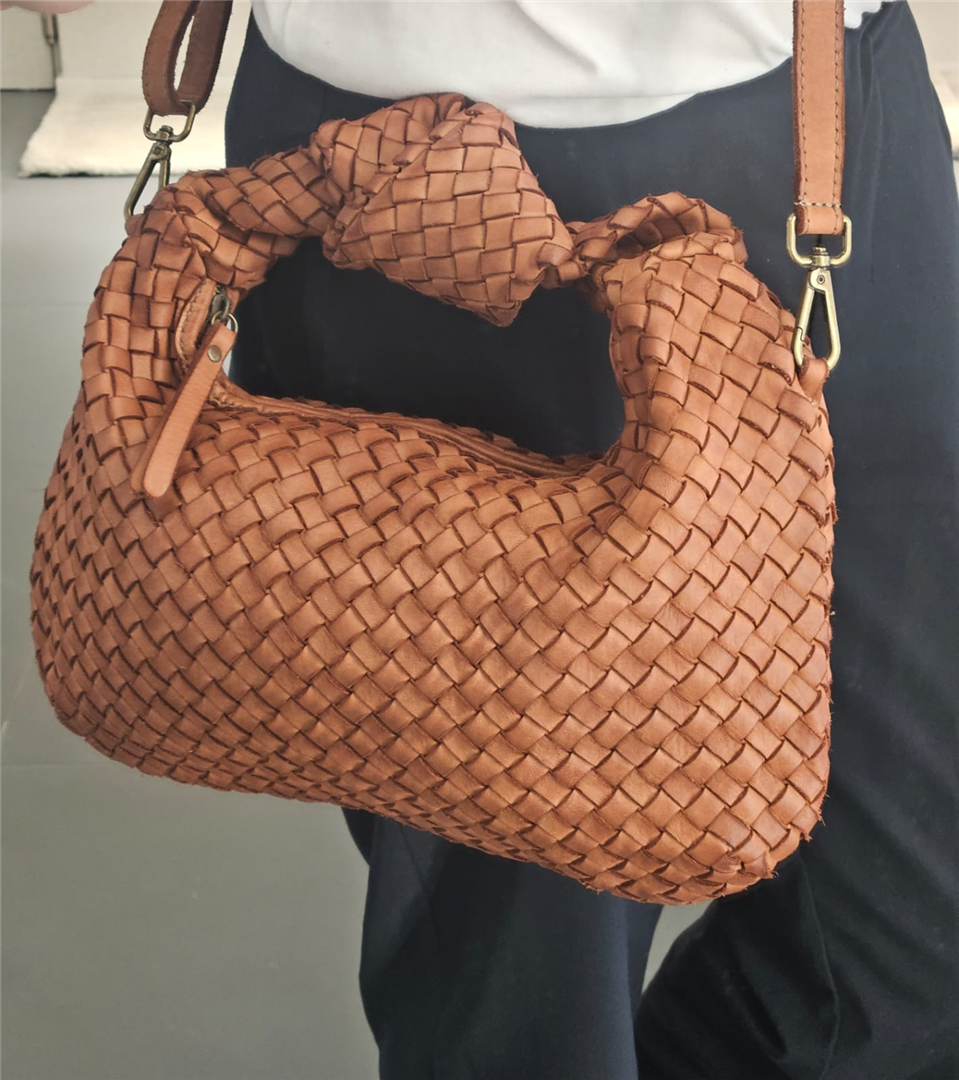 Borsa In Pelle Intrecciata Grande Lung. Cm 38 H. Cm 20 - Divisione Chickster's cod. M3558 main:sha1=02d9f430f24693c3aef15f3de1f148ed892cfd10