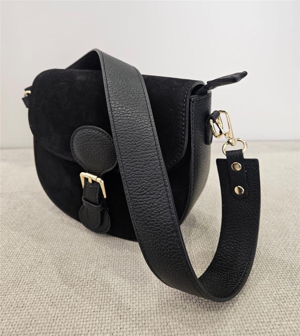 Borsa Scamosciata Con Fibbia E Tracolla Lung,20 H.cm 17 - Divisione Chickster's cod. M3562 main:sha1=d944b40afa8e3b13aa5b2e71f4002ba839c50c01