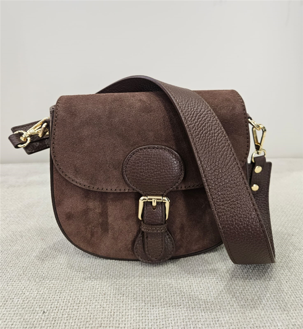 Borsa Scamosciata Con Fibbia E Tracolla Lung,20 H.cm 17 - Divisione Chickster's cod. M3562 main:sha1=b25dbc0f14e717230122b19bfc9c7052a624c8dd