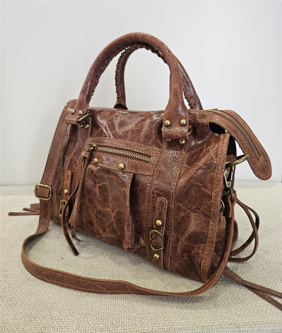 Borsa In Pelle Grande Con Tracolla Lung.31 Cm H. 21 Cm - Divisione Chickster's cod. M3560 main:sha1=02019269503a1fd333270371db6f7767171ea409