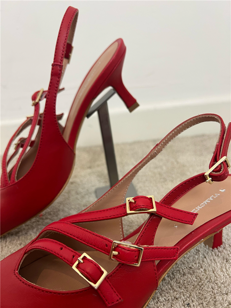 Slingback In Nappa Con Tre Cinturini - Via Mondana cod. MIU 3 main:sha1=0c9e8ebbd2886b4dae3fcb9342af15fe0008a638