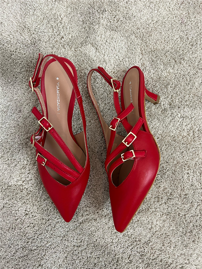 Slingback In Nappa Con Tre Cinturini - Via Mondana cod. MIU 3 main:sha1=34304355a00f394701b8e6074c8f3a9b45fcb02f