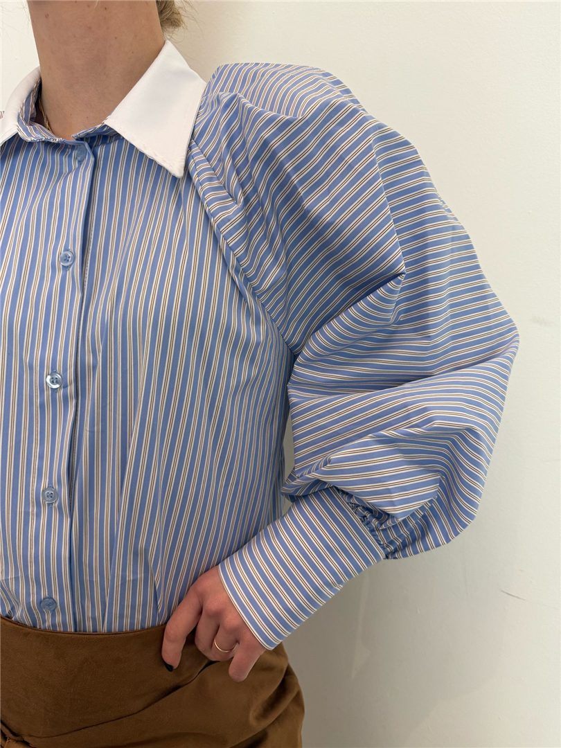 Camicia Pieghe Manica A Palloncino - Haveone cod. CVS_N145 main:sha1=92493569a9d4f1c033275fad0dd6dfba7bbaf173
