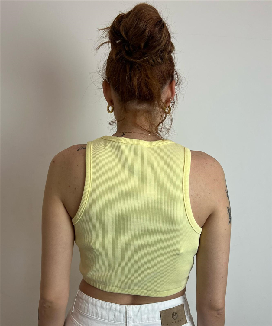 Top Crop Con Rosa Grande Rilievo Davanti - Haveone cod. RMA_N056 main:sha1=7bc8fca6ba5cffd954ae3374253faec219bb80f5