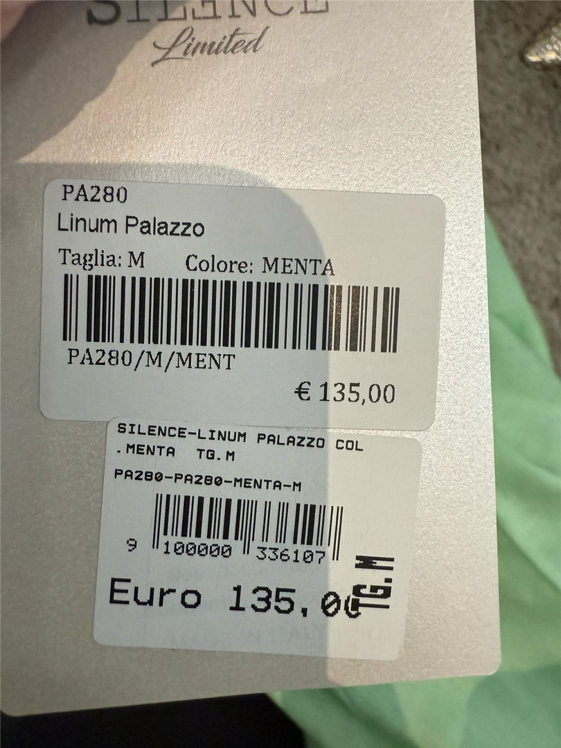 Silence Linum Palazzo 100% Lino - Silence Limited cod. PA280 main:sha1=37bac7781cf9876a21e6c36c7e3ae439bcef49be