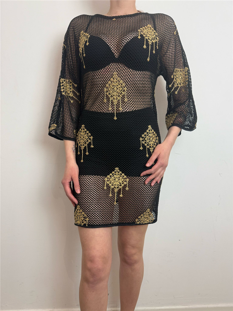 Abito Corto Con Ricami Gold - Bohemian cod. MOD11CS main:sha1=a7e6ca2cb5348366e4807a7876b294d3b19a9994