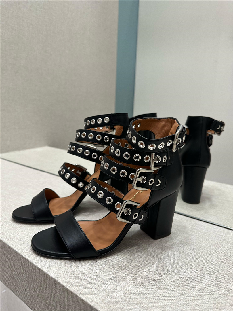 Via Roma15 Sandalo In Pelle 100% Con 4 Cinturini Fibbie E Occhielli - Via Roma 15 cod. 2332 main:sha1=c5f35aaa8fc1bb1127837d47bac9335c98183ab6