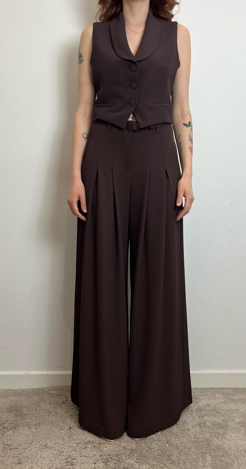 Pantaloni Ampi Con Vita Alta E Pinces - Imperial cod. P3ZQJHX main:sha1=660a5d3fe0e39000846917ca940e0b35aa3db3ed