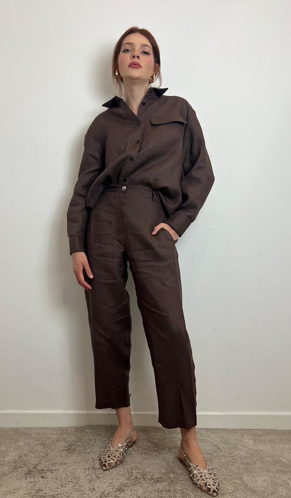 Pantalone Dritto In Lino - Vicolo cod. TD1876 main:sha1=9b0dee021395aa7894c44ddabe5dd5127ad04602