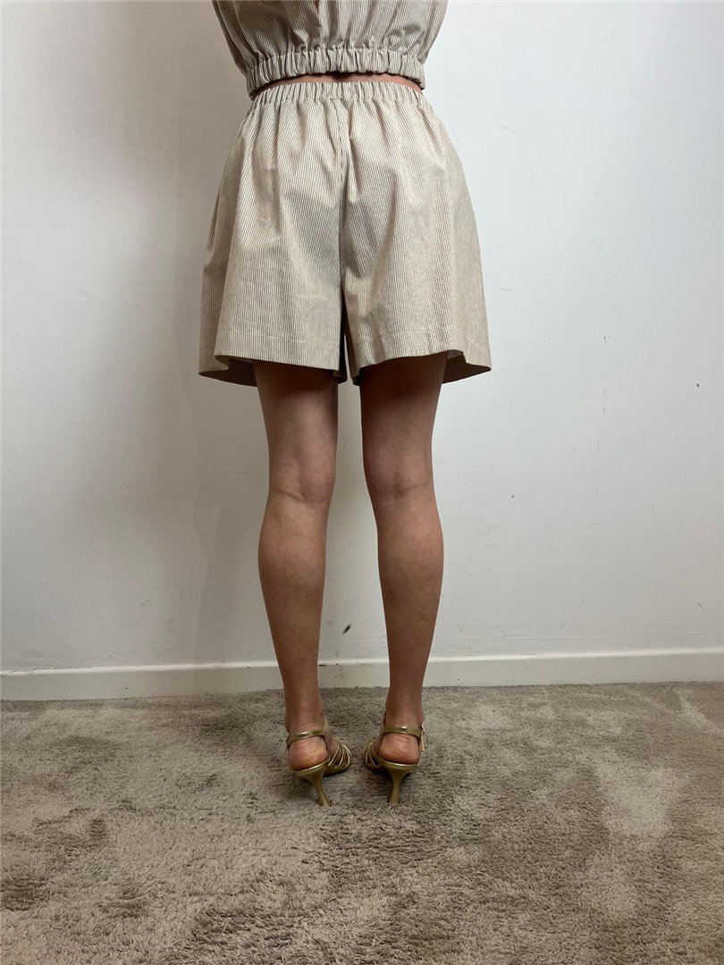 Shorts A Righe Misto Lino - Vicolo cod. TD2374 main:sha1=b0b3725b38a1b1747e81119bb3db8b51ac05ac19