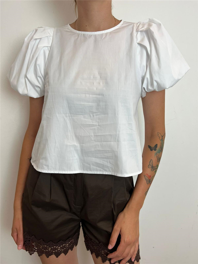 T Shirt Maniche A Palloncino In Popeline - Imperial cod. RIN0JSP main:sha1=e189cf185355131ebd45d36a6d69302e12d285d1