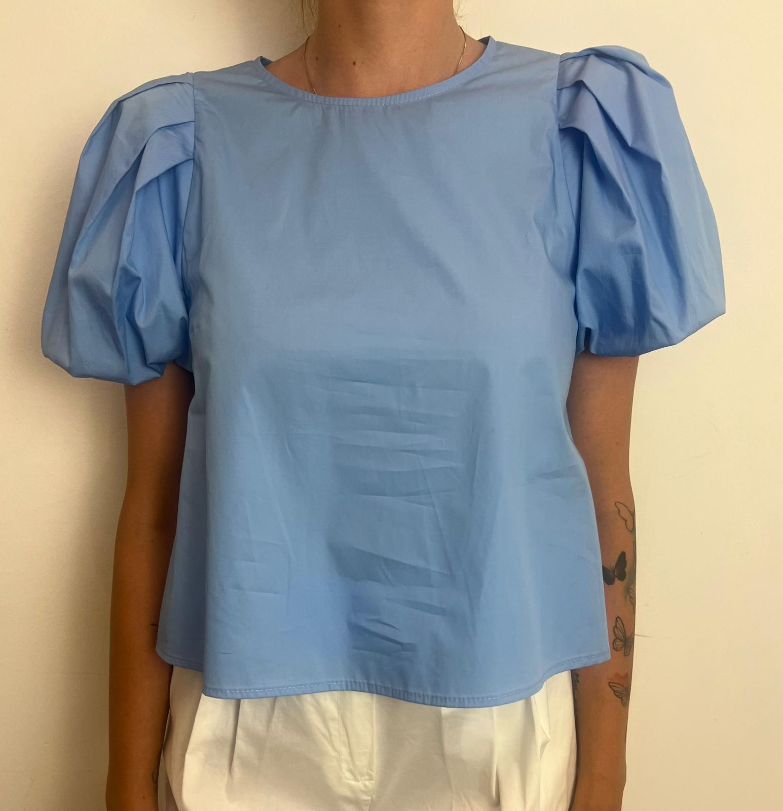 T Shirt Maniche A Palloncino In Popeline - Imperial cod. RIN0JSP main:sha1=5573e7c82f3ec42b93afaf030ab0d7b5d7000b46