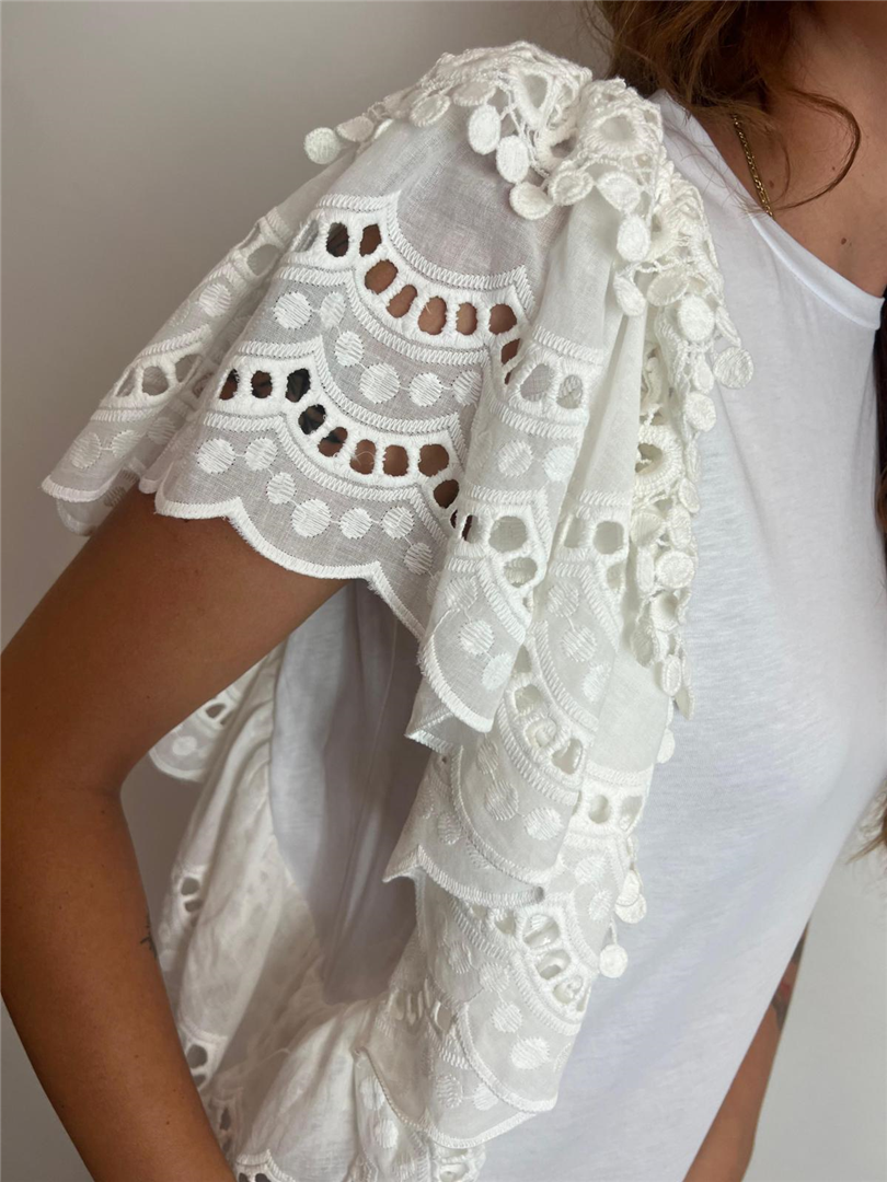 Abito Conricamo In Pizzo San Gallo Sulle Maniche - Souvenir cod. S37M1606 main:sha1=4aab35bc0381618f89e5d0db792d95489ae71e5e
