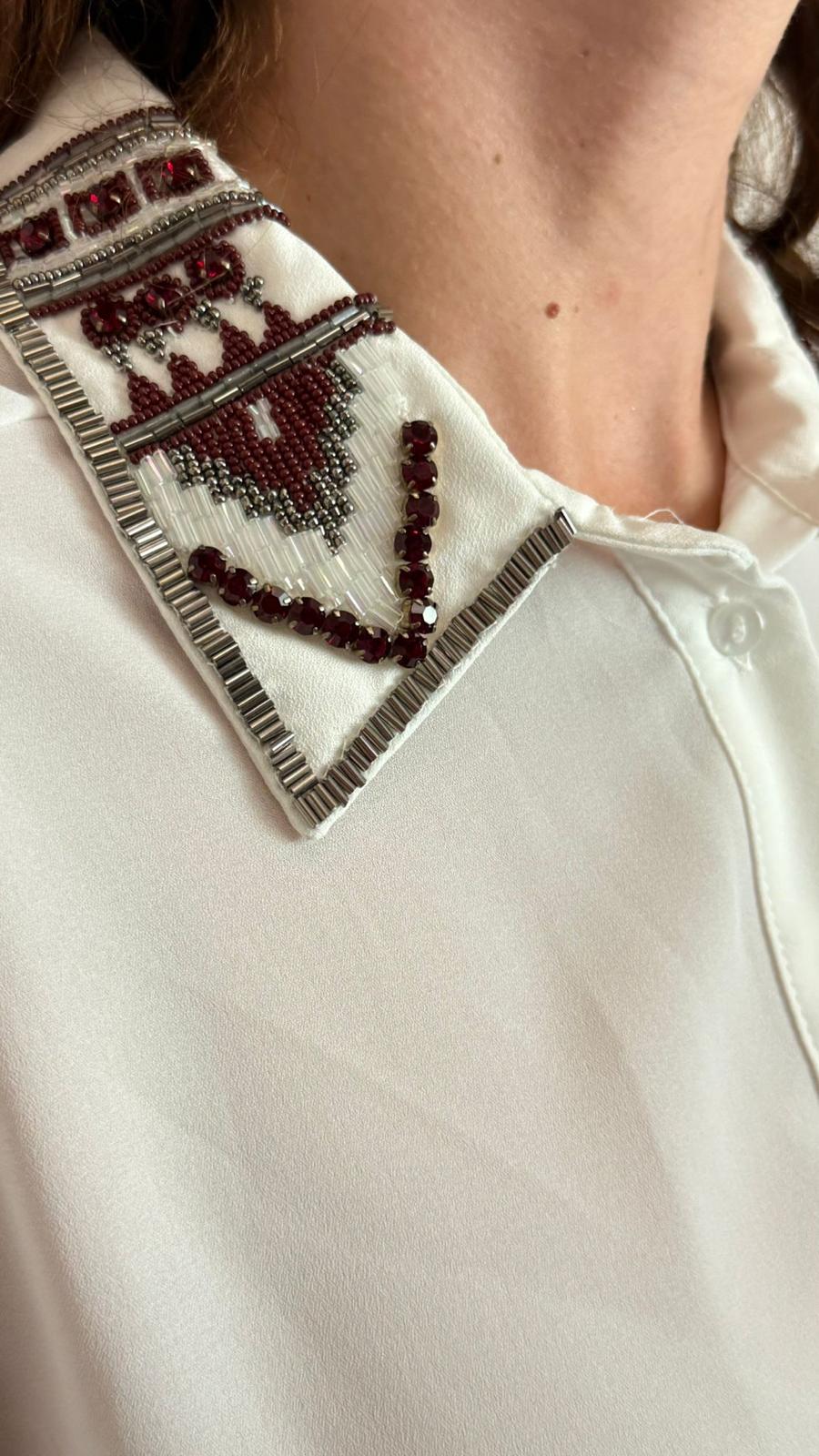 Camicia Con Colletto Decorato, Polsini Con Dettaglio Pisse’ - Souvenir cod. T38R0153 main:sha1=9e84d2f4862ee7ca4a31f98f626feabe7bee7087