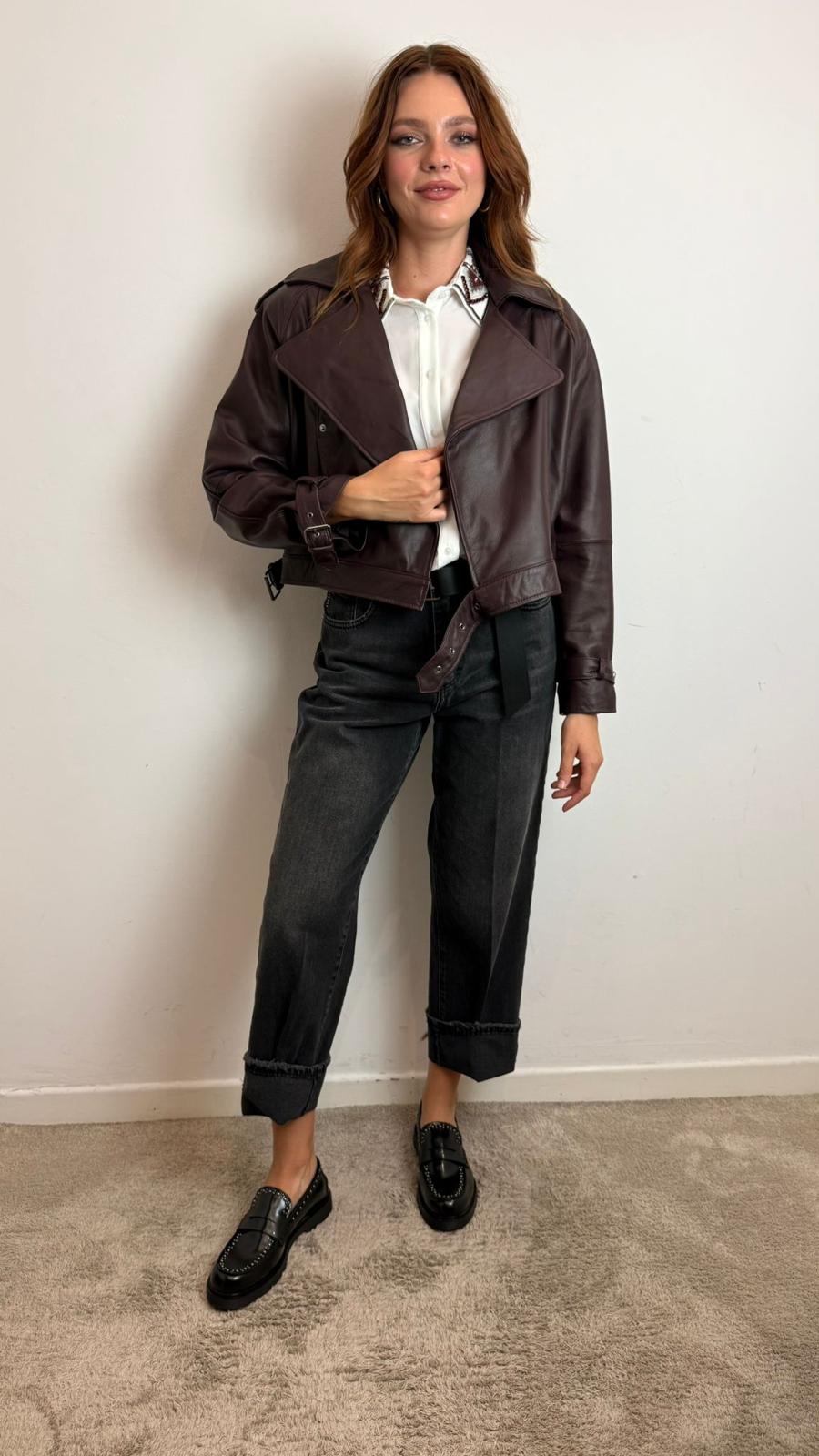 Chiodo In Vera Pelle100% - Souvenir cod. M38O0171 main:sha1=2cb1f0a0237ebeb26122a1a1e21ee8edef9747ac