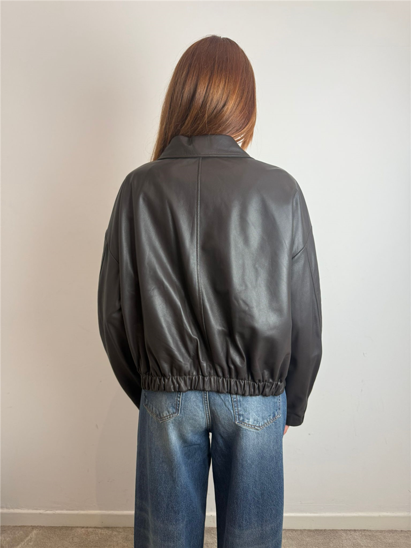 Bomber In Pelle 100% Con Coulisse - Vicolo cod. TF0272 main:sha1=3d66933fb80167c045e03eb6993d8c040e034dc9