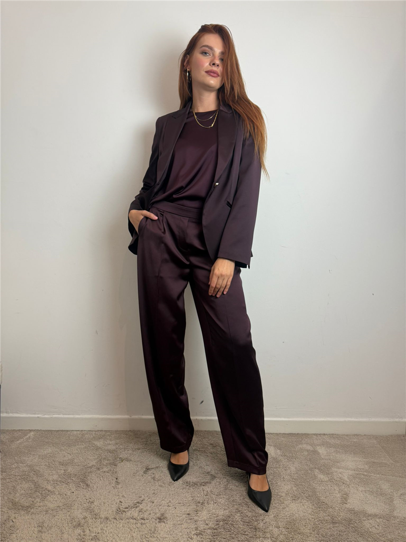 Pantaloni Ampi A Vita Alta In Satin - Imperial cod. P6C7KBA main:sha1=2ee52421928521e03d53fcae949ba20c73182ee7