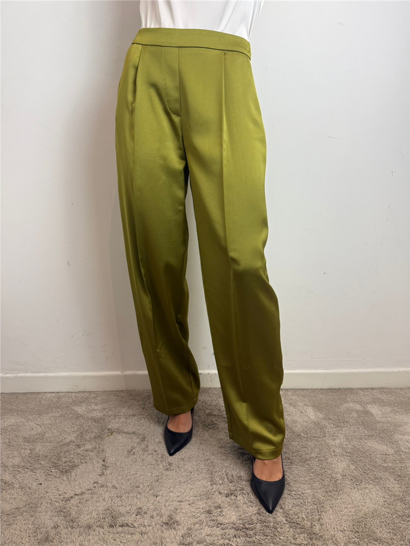 Pantaloni Ampi A Vita Alta In Satin - Imperial cod. P6C7KBA main:sha1=76839b921b7c611c2ea6d95828a384e546c2a002