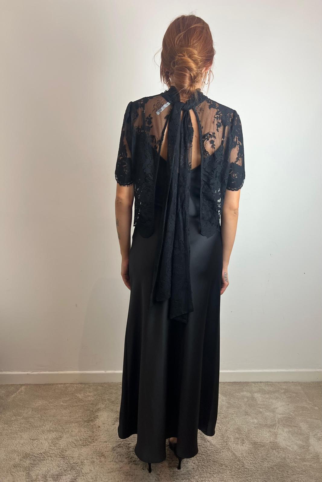 Abito Lungo Con Maniche Corte In Pizzo - Imperial cod. AFSAKBA main:sha1=912fb58c62b307453dc9a376e9ee70cc5b0eae6d