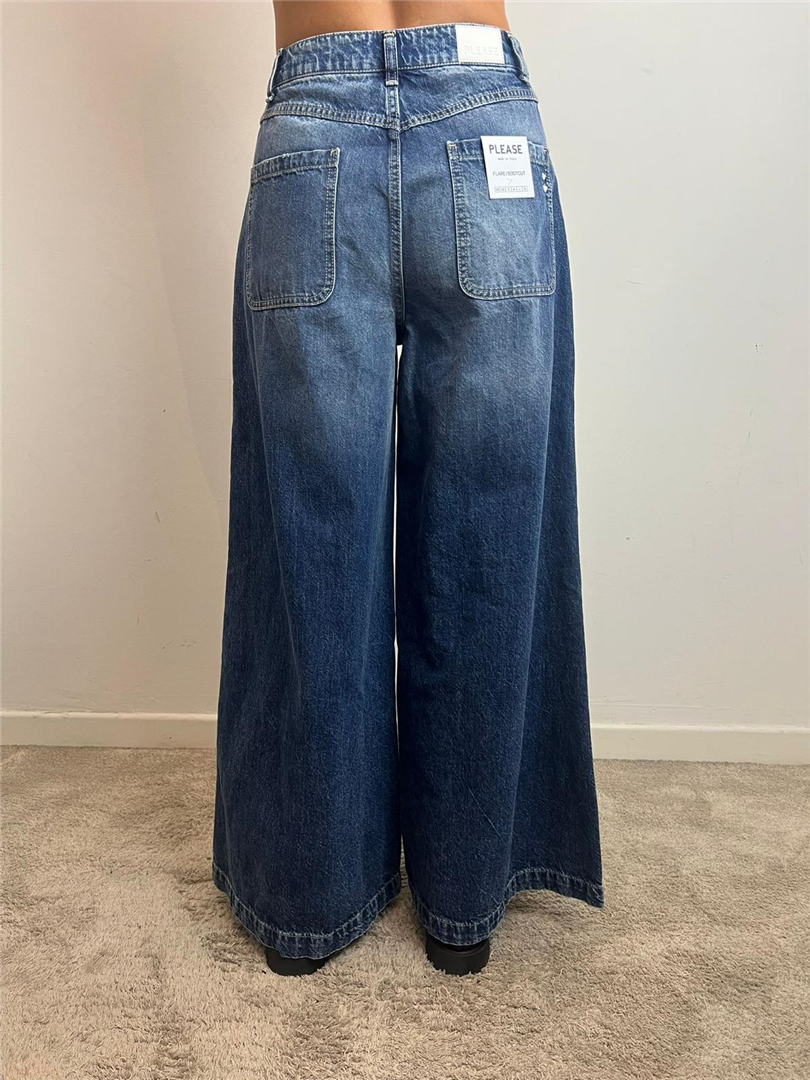 Jeans A Gamba Larga A Vita Alta - Please cod. P3J9EH0PVI main:sha1=b52ab9465cee0bf41e6f5ada729eaa3c276a981b
