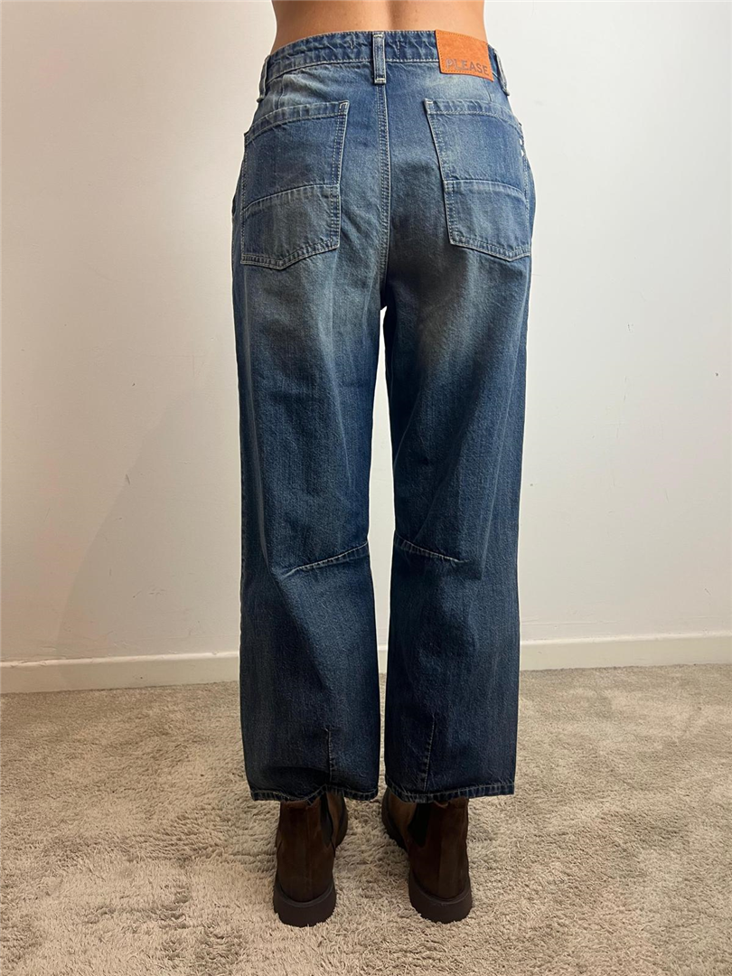 Jeans A Gamba Larga Con Vita Media - Please cod. P3JNEH0W8W main:sha1=ea7f8ff82a59be8fa985f30f91a7c86561a63ce9