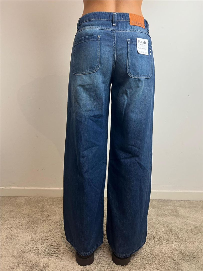 Jeans A Gamba Larga Con Vita Alta - Please cod. P3LADINCBQ main:sha1=51b5f1e2748edc81a3f73f77a0278e50b64bf8cb