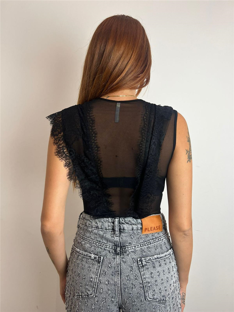 Body In Tulle Con Inserti In Pizzo E Scollo Tondo - Imperial cod. B260KJS main:sha1=1bfa3ba213c98b73e7b0948c1cc962b1c472c09a