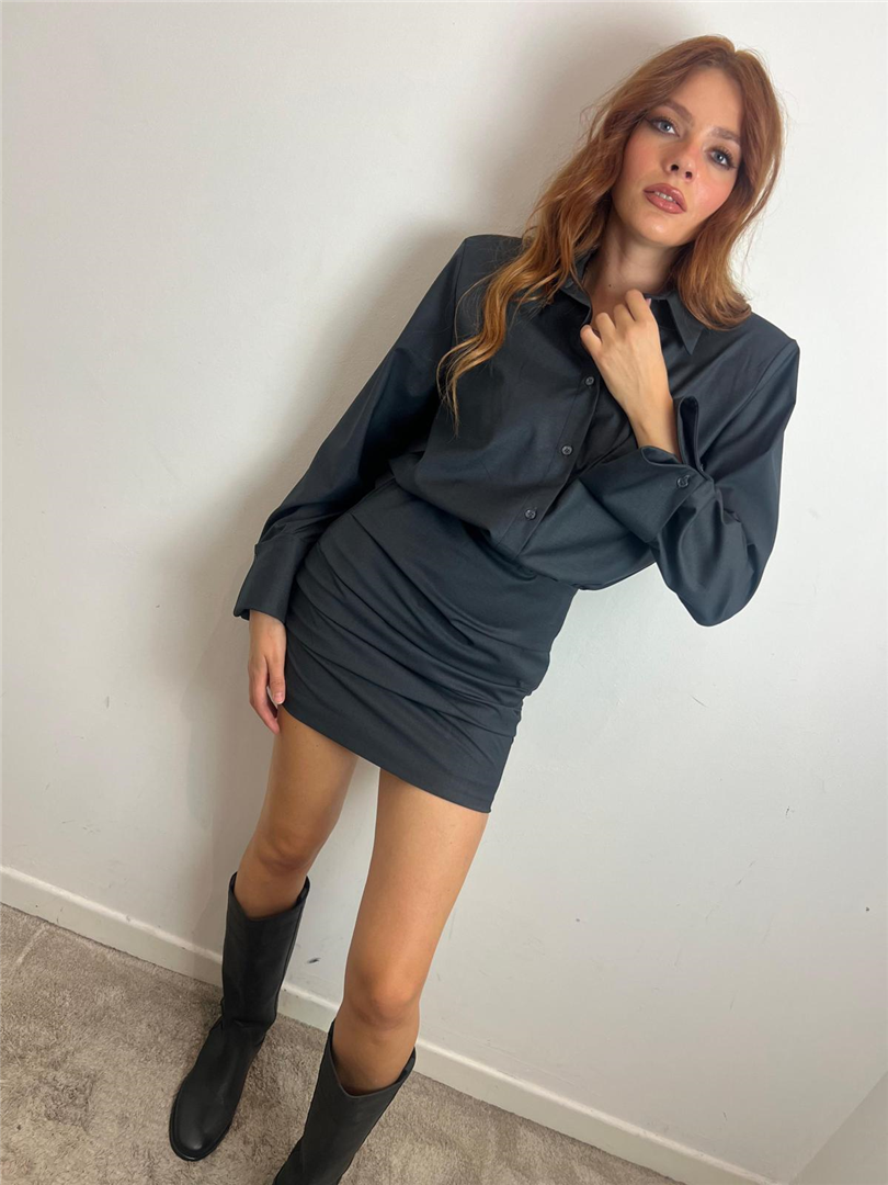 Abito Corto Con Spalline E Drappeggio - Vicolo cod. TF0953 main:sha1=9c56ff101ec0485afd3a13c8bc20ce7ac419df4a