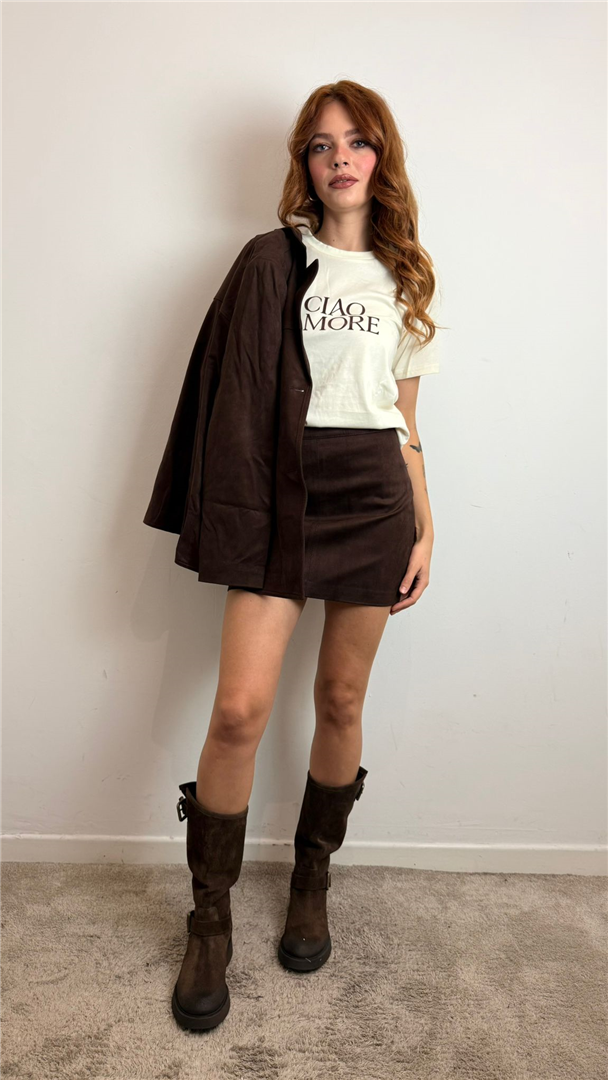 T Shirt Soft Ciao Amore - Grace & Mila Paris cod. FW2517077 main:sha1=bf9cdef7240c0e9e0786a6b63f2d8a3a4a1c3f4d