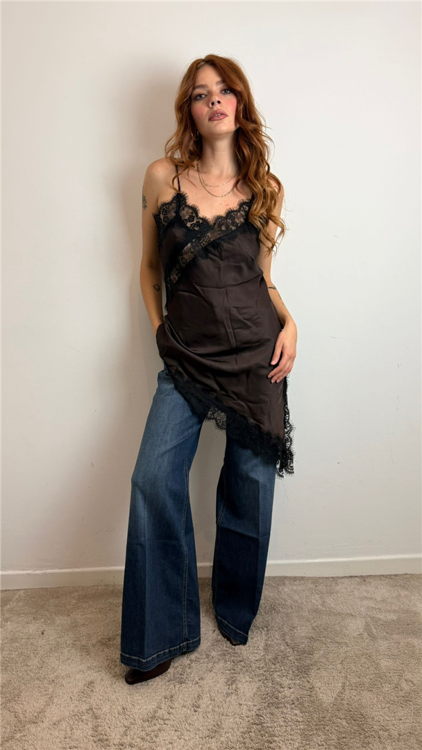 Abito Asimmetrico Con Inserti In Pizzo - Vicolo cod. TF1154 main:sha1=e1c7545b534f0bbd3c65e692013bc5b9e6ef97b0