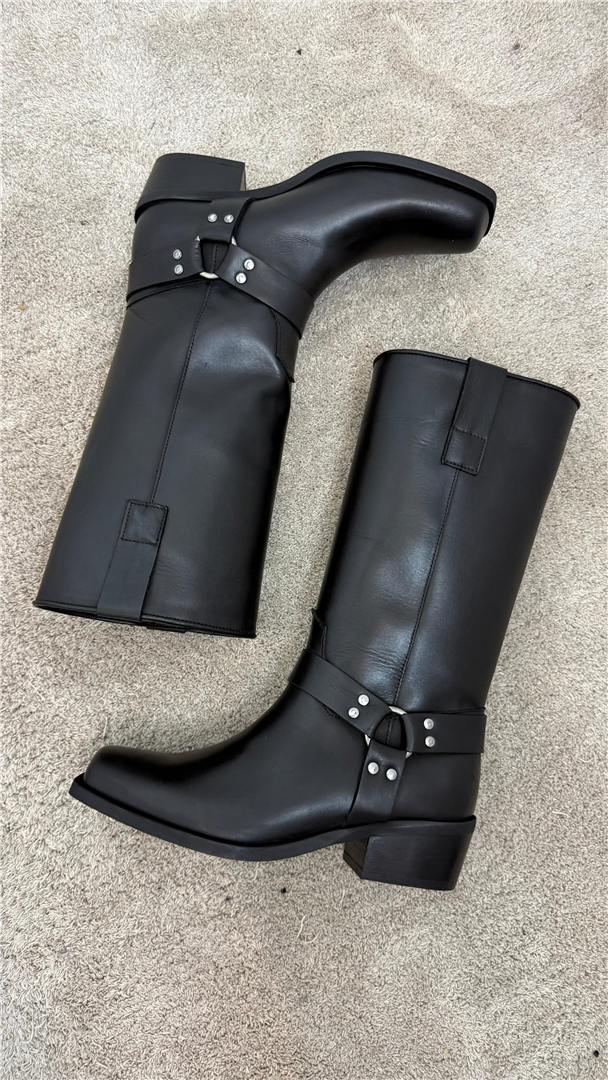 Ovye Biker In Pelle Accessorio, Tacco Cm 4 - Ovye' cod. 25/SO540PEL main:sha1=a0a1ee68dec34025dc29db12f9e562faaeba9e36