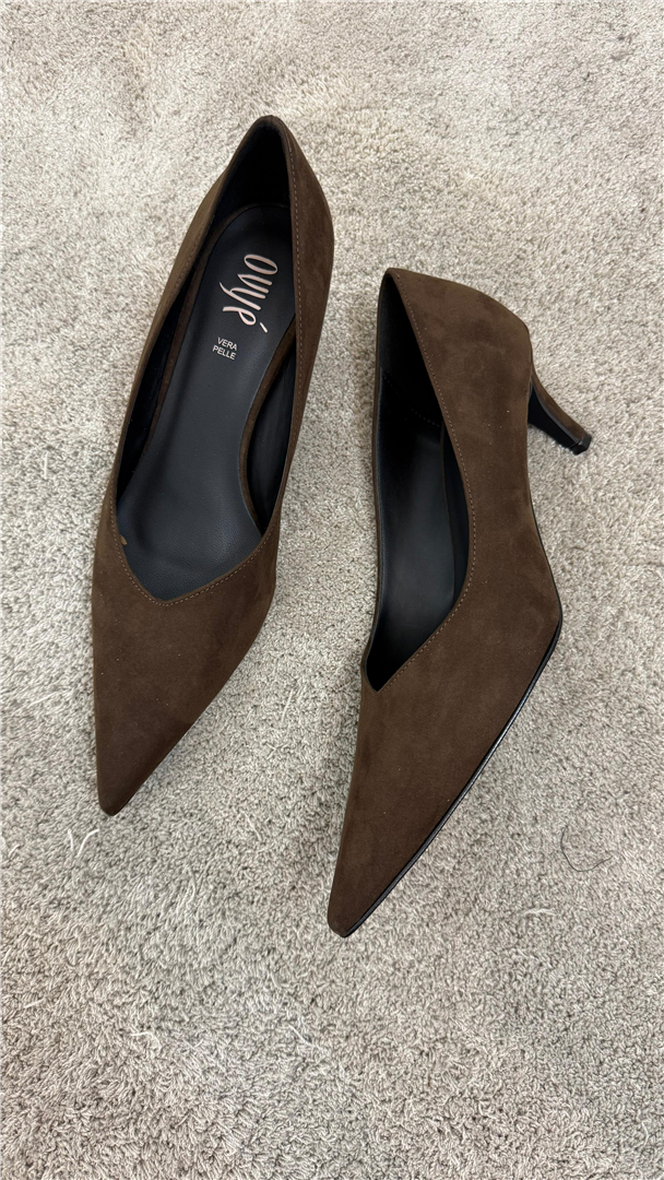 ' Decollete In Camoscio Tacco Cm 7 - Ovye' cod. 25/NCBRUNACAM main:sha1=4790edda602eff6712f72d5f05273d4e60a20445