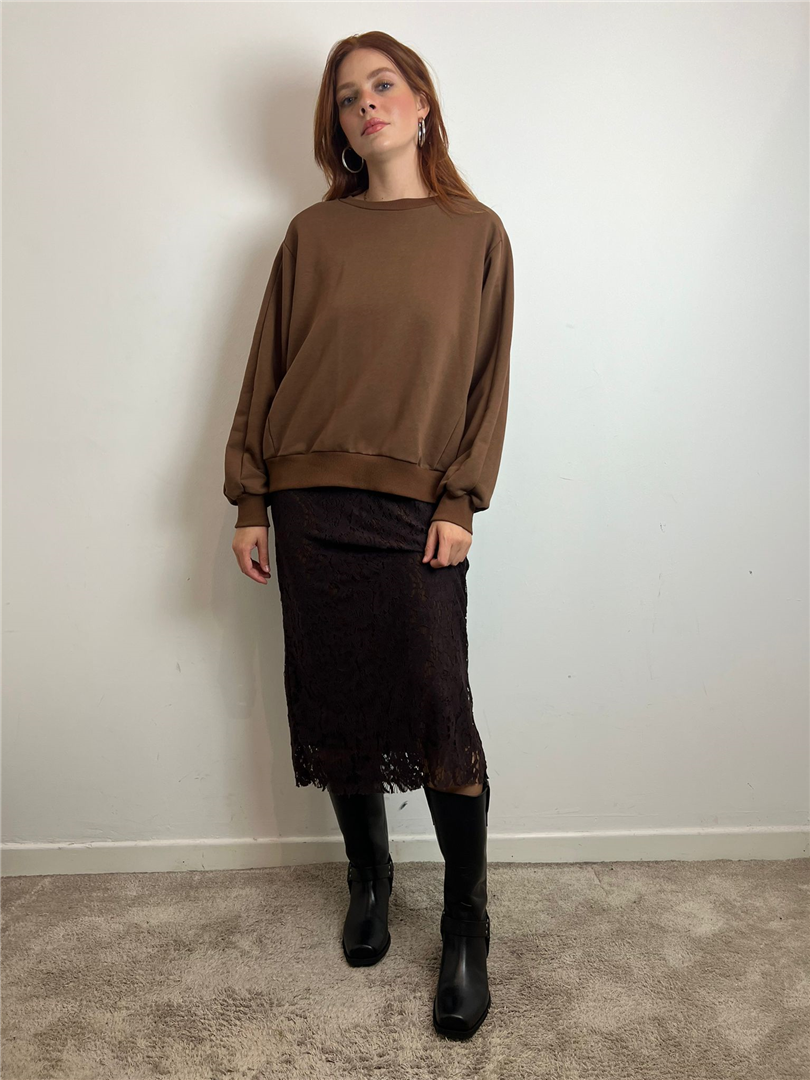 Set Felpa Over Abito Pizzo - Haveone cod. HFW_P011 main:sha1=aab31a201304949aefcc46016983bae4ef341584