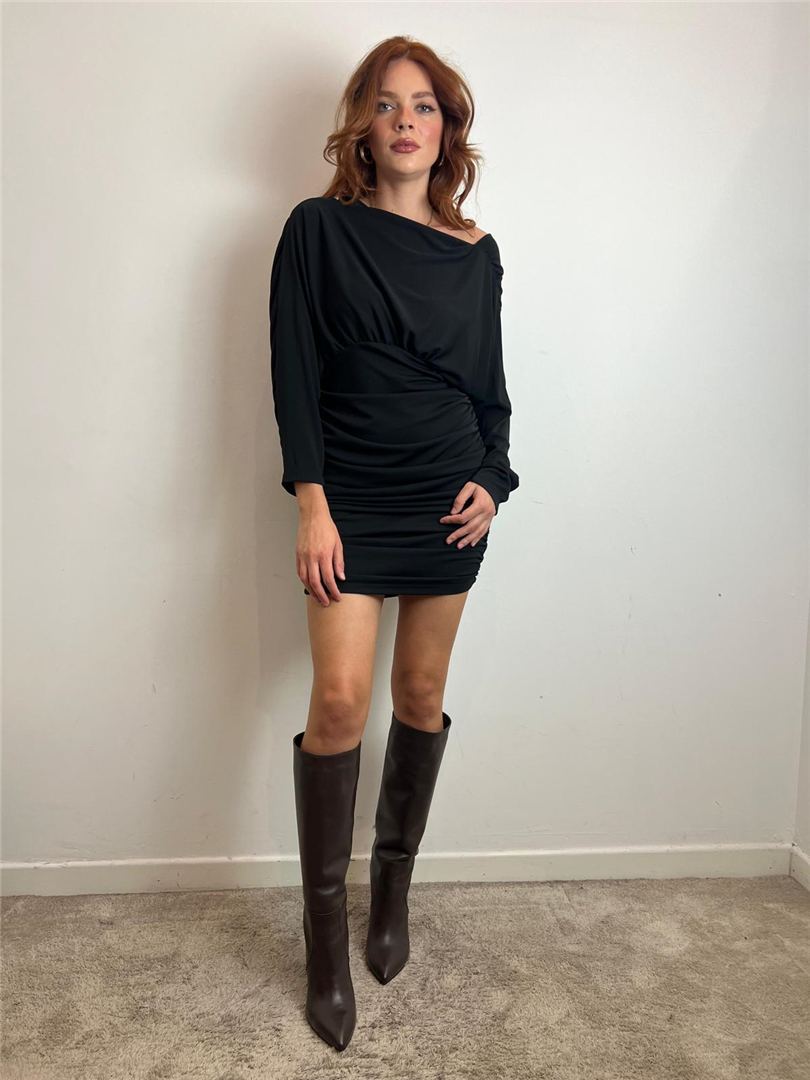 Abito Corto Con Scollo Sul Retro E Drappeggi Laterali - Vicolo cod. TF1494 main:sha1=89169fcd3f09c0d729e4df007add8797f54b2806