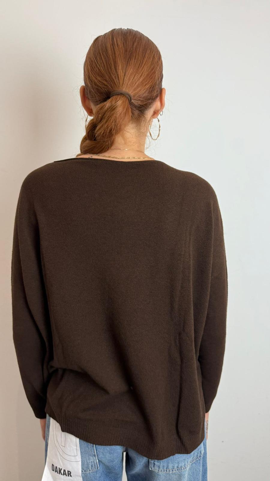 Maglia Con Scollo A Barchetta Con Spacchi Laterali - Arvs cod. N1513/01 main:sha1=8749e504f310689d1d4bb4ef88e399f6c893bac1