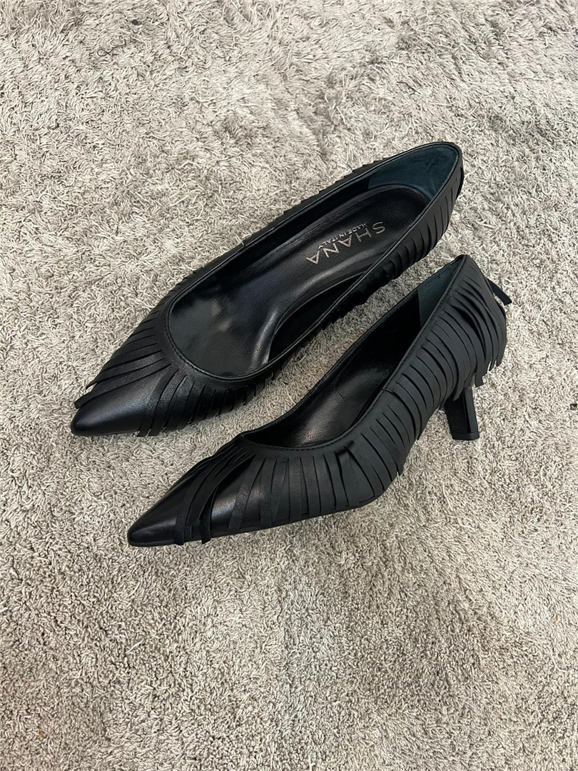 Decollete In Pelle Con Frange Tacco Cm 5 - Shana cod. TED 896/50 main:sha1=fa91f1c559e2f13147c26435340850d4bd27a51e