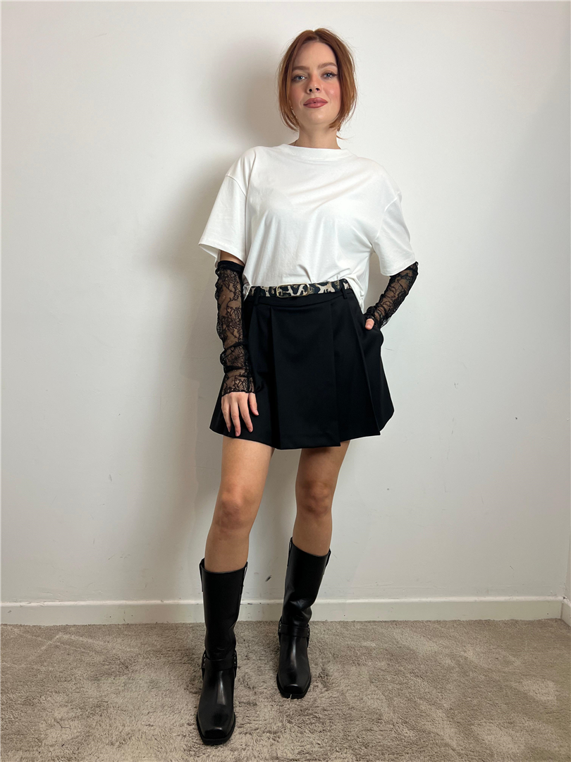 Shorts A Pieghe Con Cintura Stampata Animalier - Imperial cod. D513KAM main:sha1=aa3de0331205123c9e2a9abe4abc98ecfd51905d