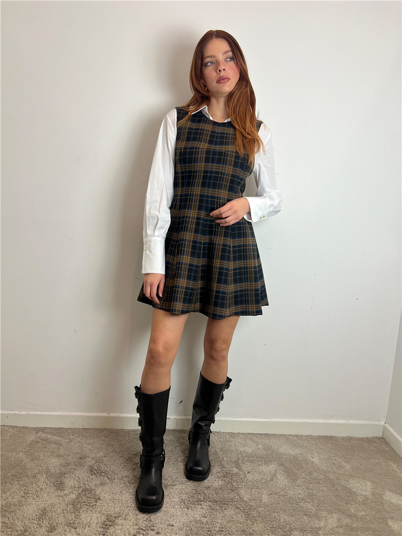 Abito Corto Check Giromanica Silence - Silence Limited cod. SLAB002 main:sha1=ca78230cb280c633521764da833fed852b2e1fd8