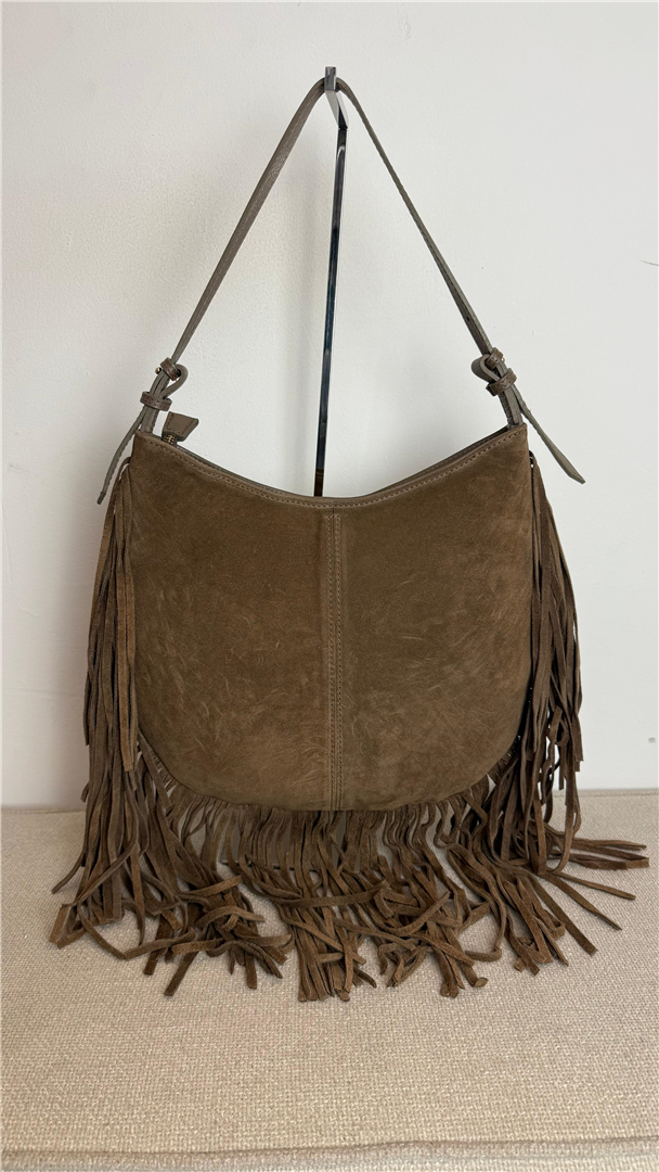 Borsa A Spalla Retro In Camoscio Con Frange - Divisione Chickster's cod. M3587 main:sha1=8040b5892fe4b3748879efa9bed5cd11f71c3f7b