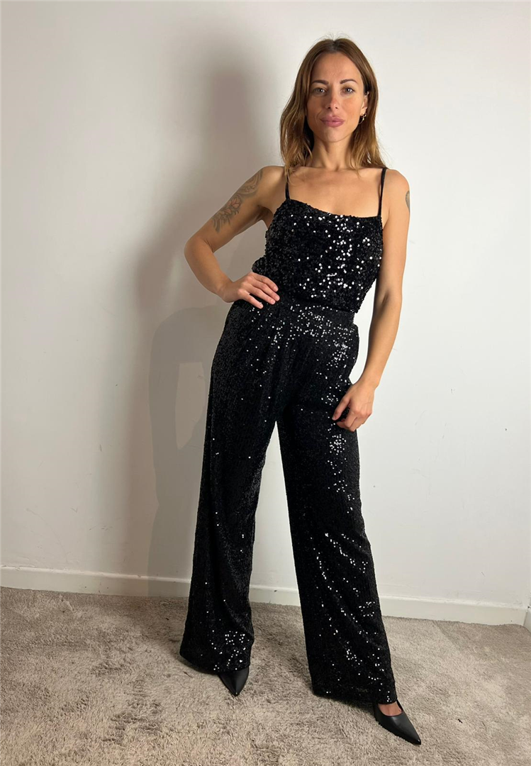 Pantalone Ampio Con Elatico In Vita E Paillettes Grace & Mila - Grace & Mila Paris cod. FW2523026 main:sha1=b401a5e666449245f4e0610700b1a17e3ed564a9