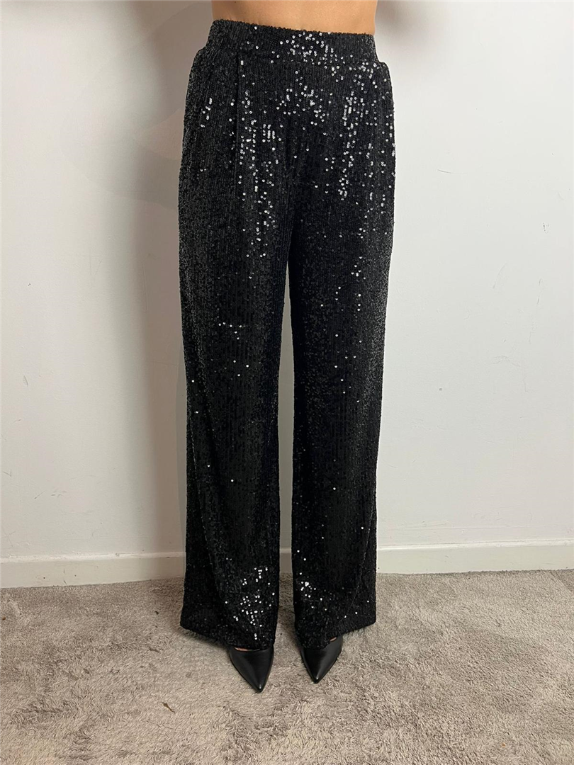 Pantalone Ampio Con Elatico In Vita E Paillettes Grace & Mila - Grace & Mila Paris cod. FW2523026 main:sha1=8c043d807d4b1a3db343703a5c3e34f917a5c69e