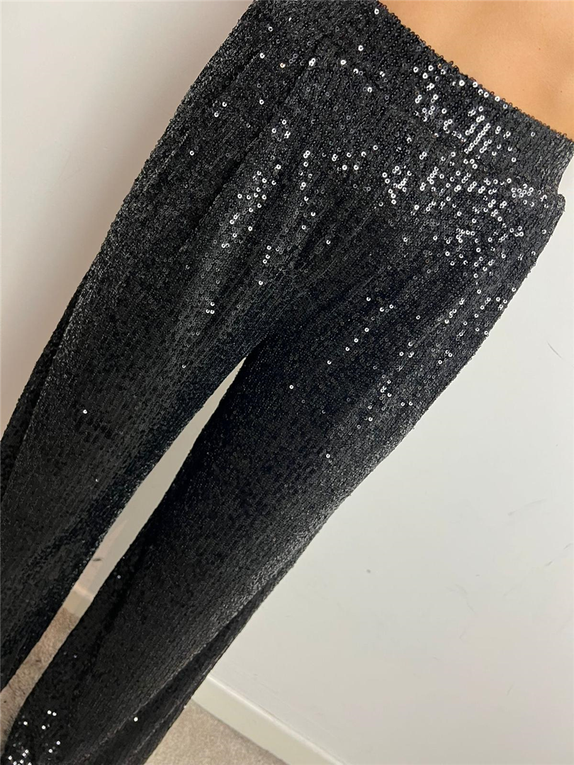 Pantalone Ampio Con Elatico In Vita E Paillettes Grace & Mila - Grace & Mila Paris cod. FW2523026 main:sha1=d3a4f79c8a79eeece8733d13c64c0c4ab7e789a4