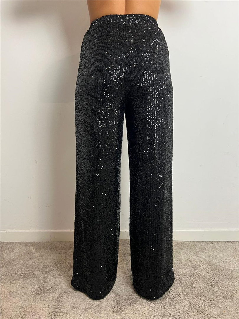 Pantalone Ampio Con Elatico In Vita E Paillettes Grace & Mila - Grace & Mila Paris cod. FW2523026 main:sha1=a65502d083fa0365d299ba125601432bfd6cb0c6