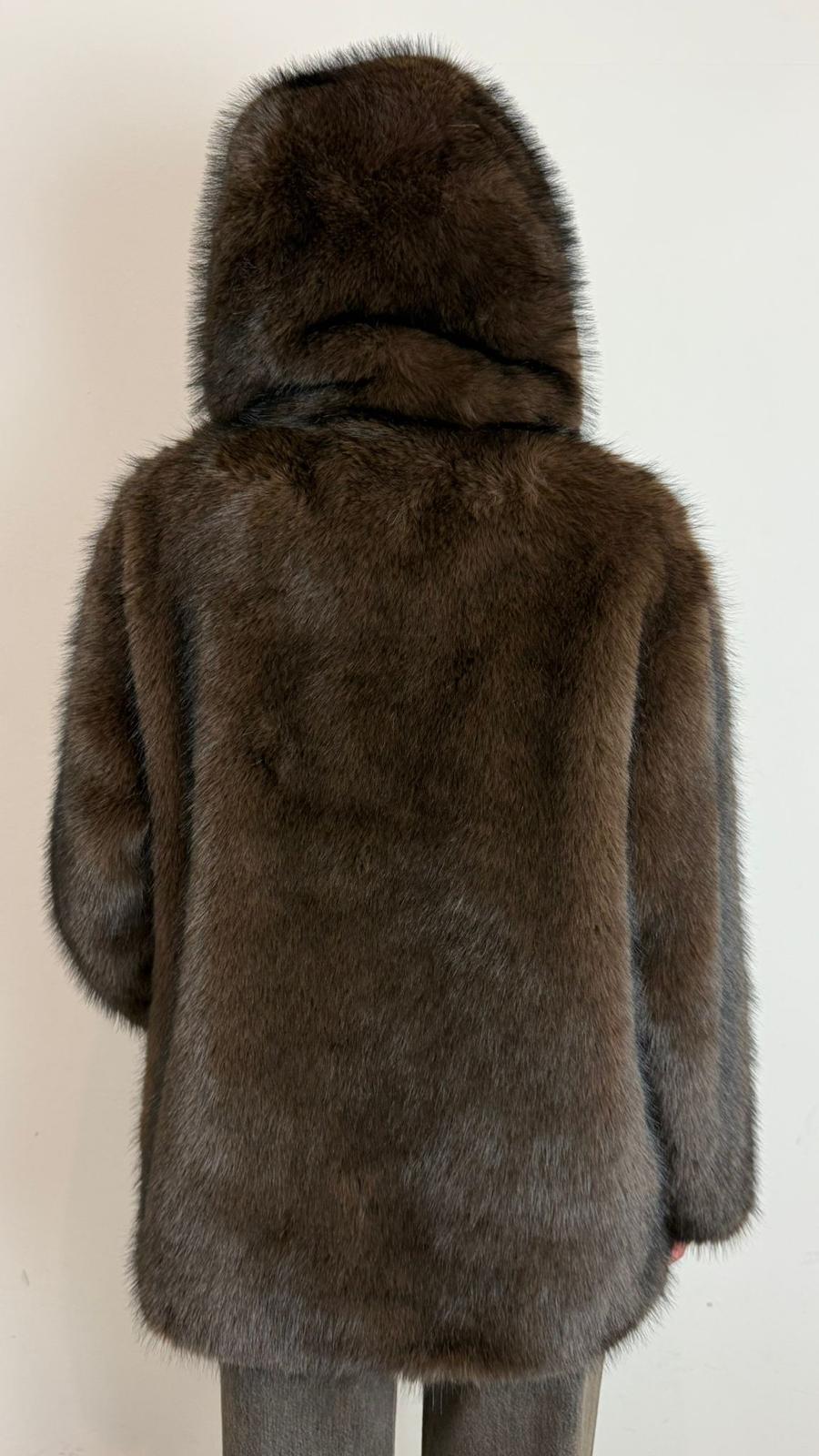 Ecopelliccia Oversize Con Cappuccio E Marsupio - Vicolo cod. TF0405 main:sha1=dbf8017f47b79df2f51b2776e052f82ab32121e7