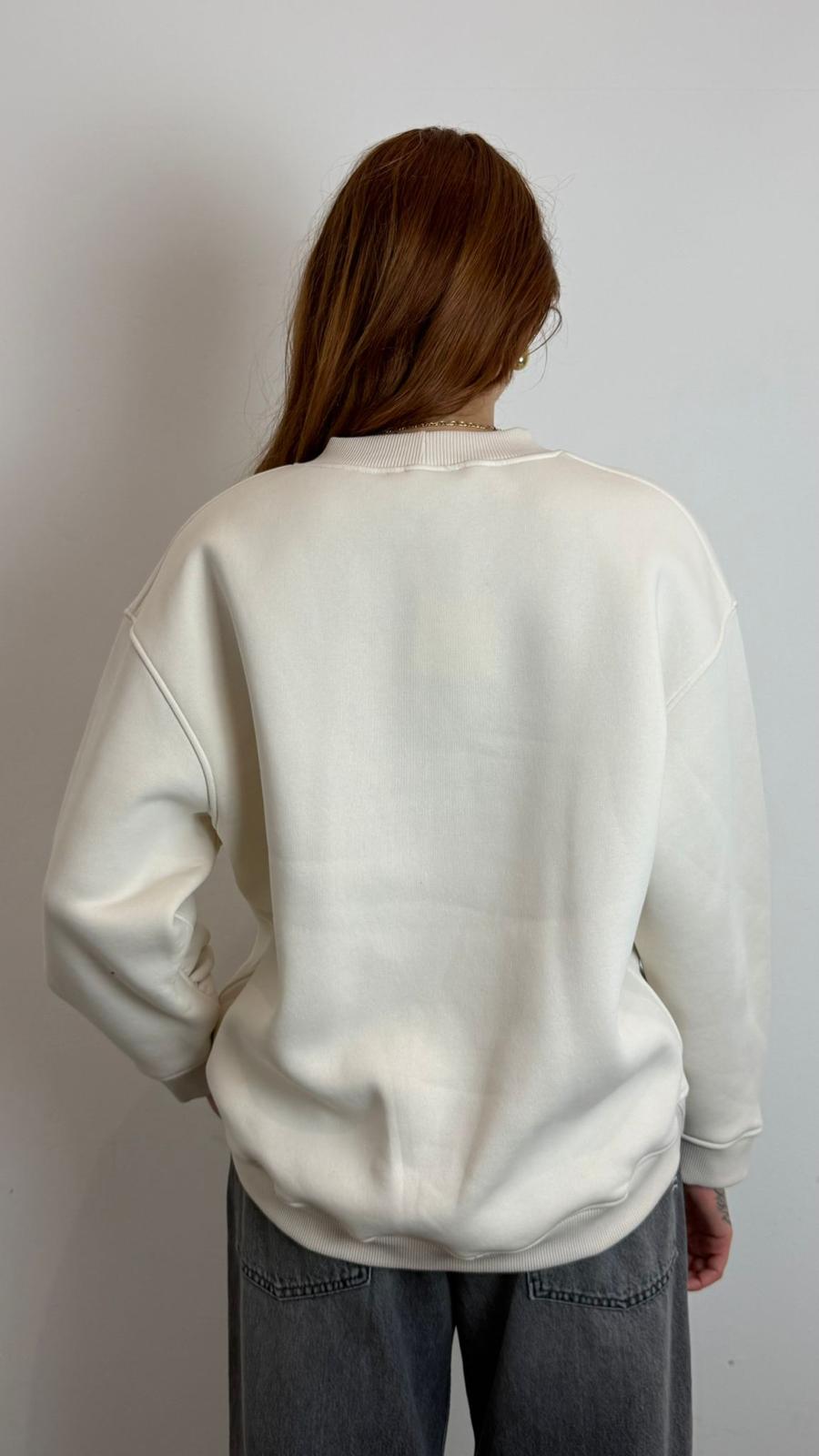 Felpa Over Girocollo Stampa Orsetto - Vicolo cod. RF0638 main:sha1=66ff7821005a39cba06dd3d1b472a9bb4a78e0cb