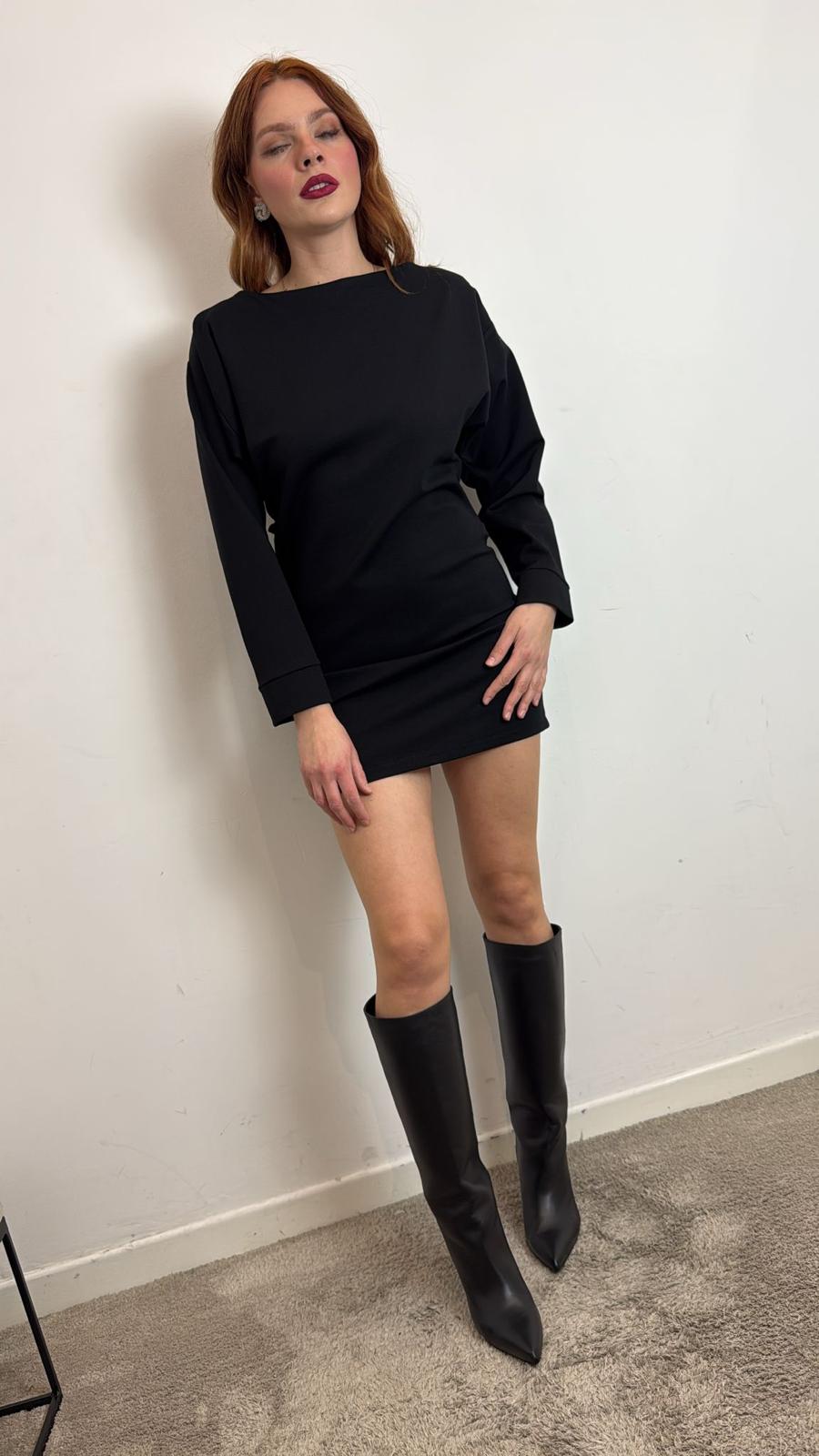 Abito Mini Scollo A Incrocio Sul Retro Punto Milano - Vicolo cod. TF0903 main:sha1=2bf14793fa2355e001ebff1549cacf4136227375