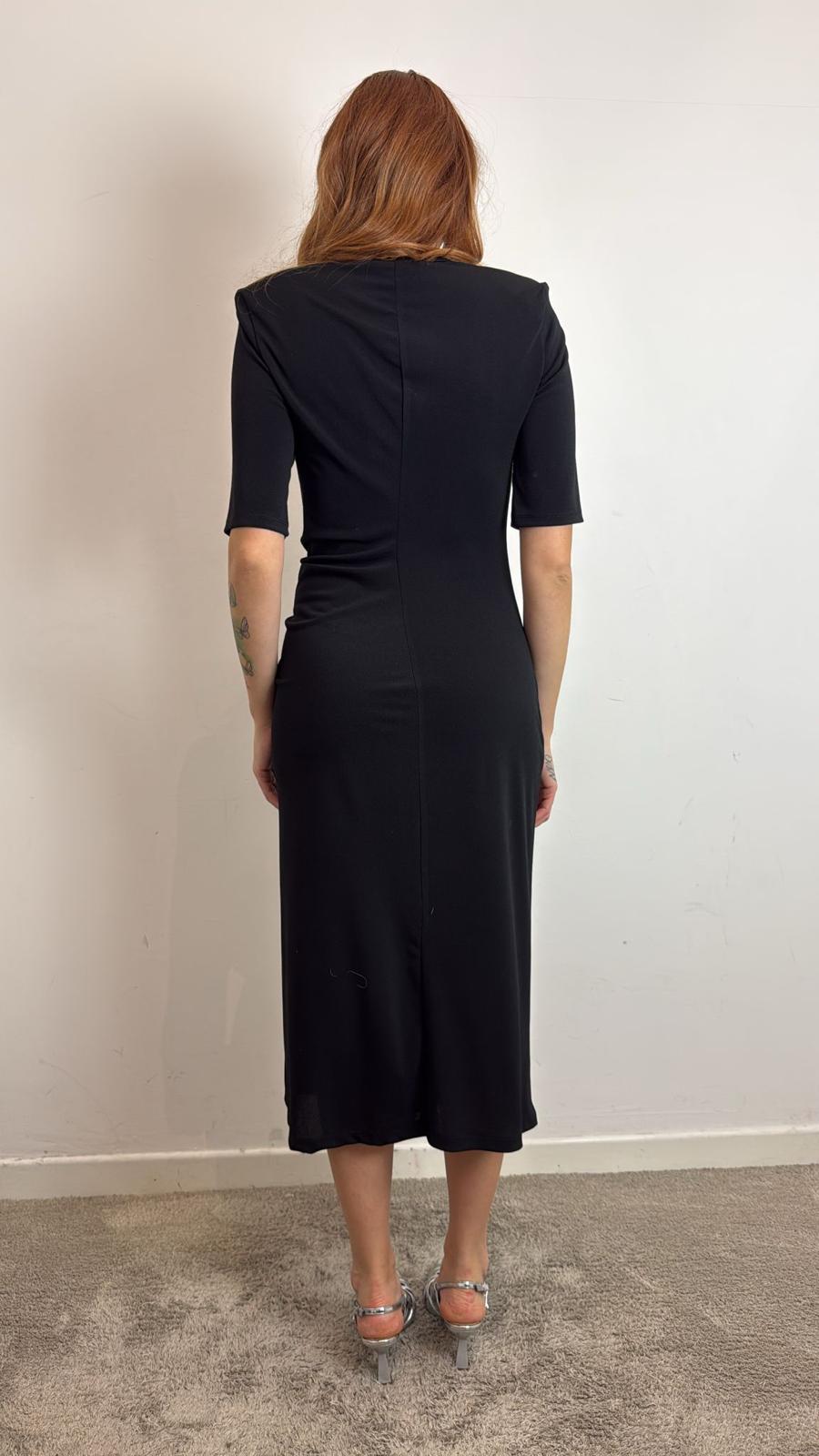 Abito Girocollo Midi Con Drappeggio E Spacco Laterale - Vicolo cod. UF0136 main:sha1=a5c91adcfae8f2a8540345dcfb09a04169be687d